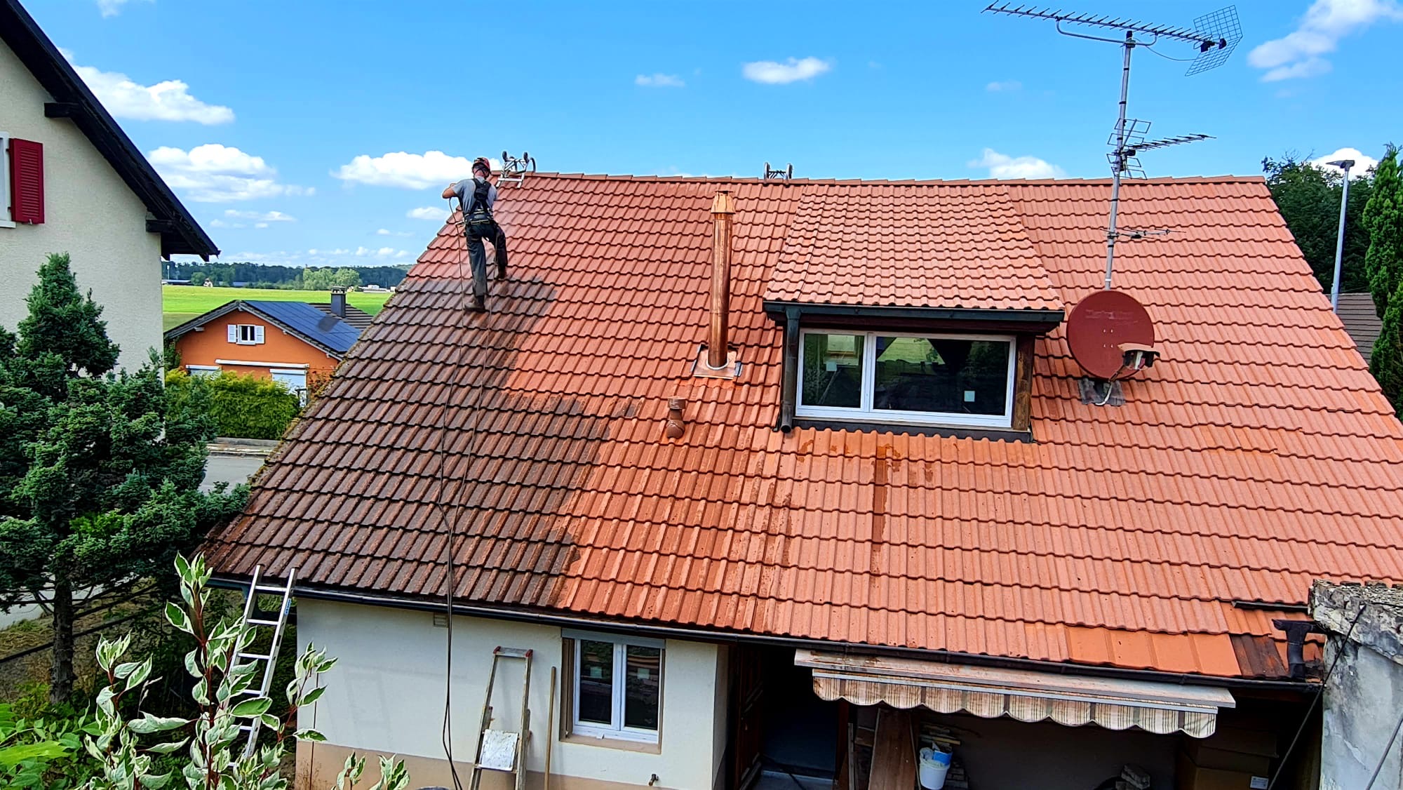 Nettoyage toiture Bonfol